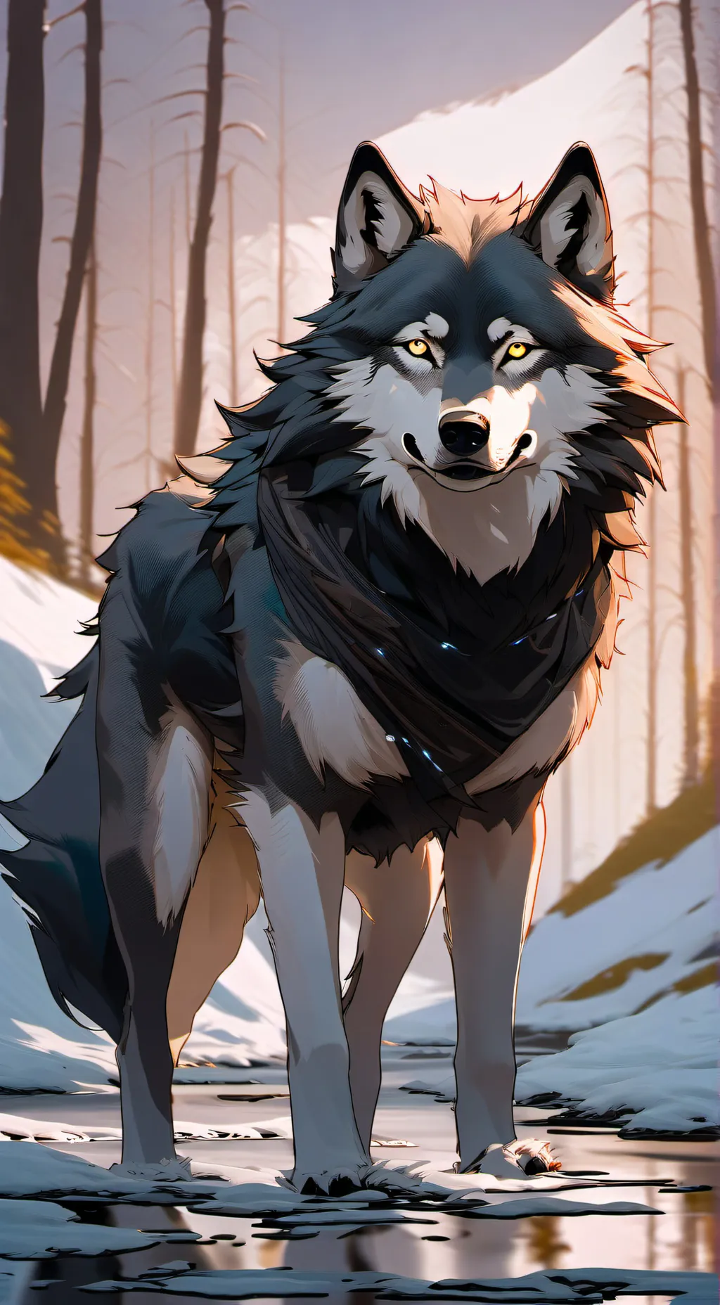ai character: Fenrir  background