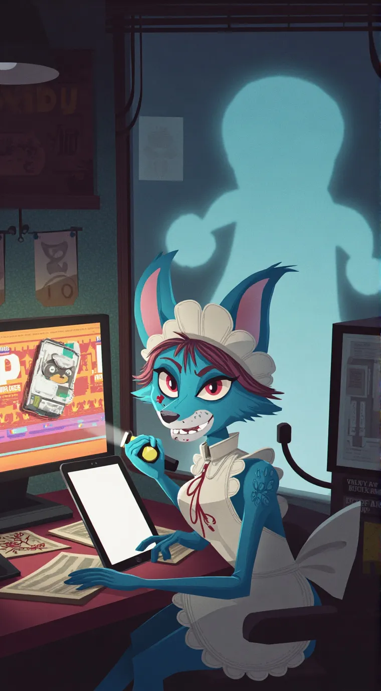 ai character: Luna background