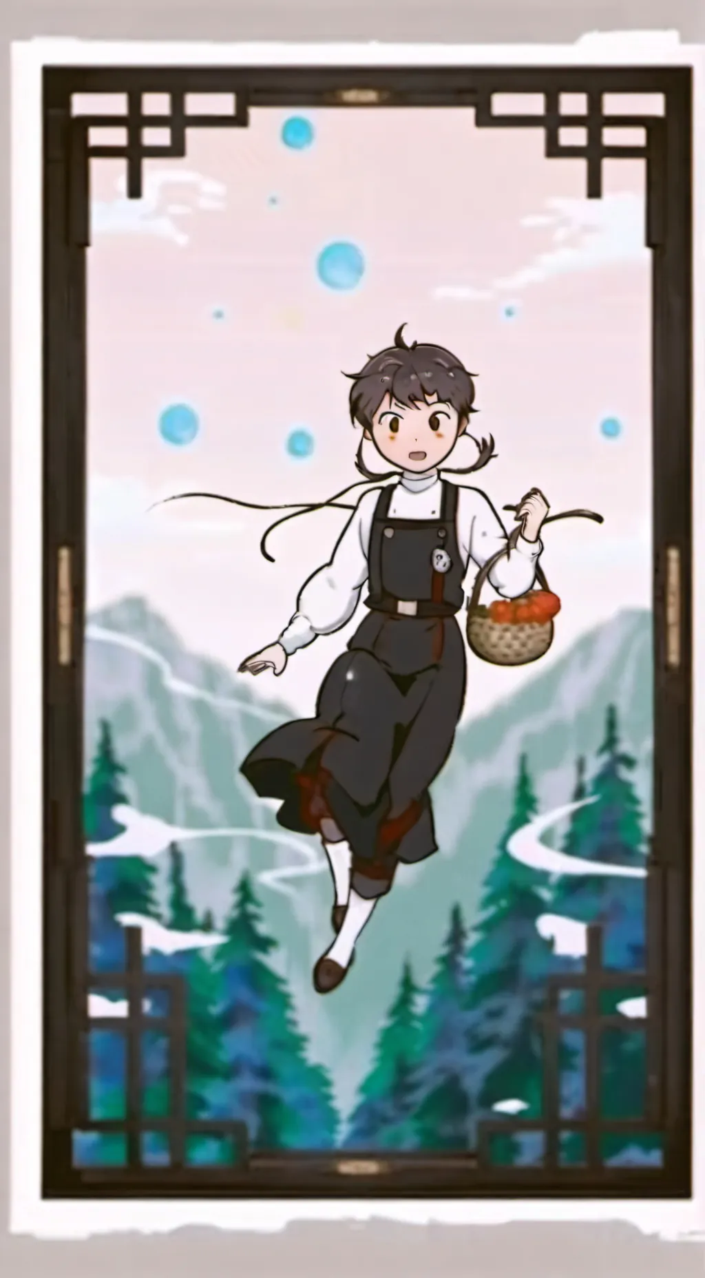 ai character: Minisu x thanos background