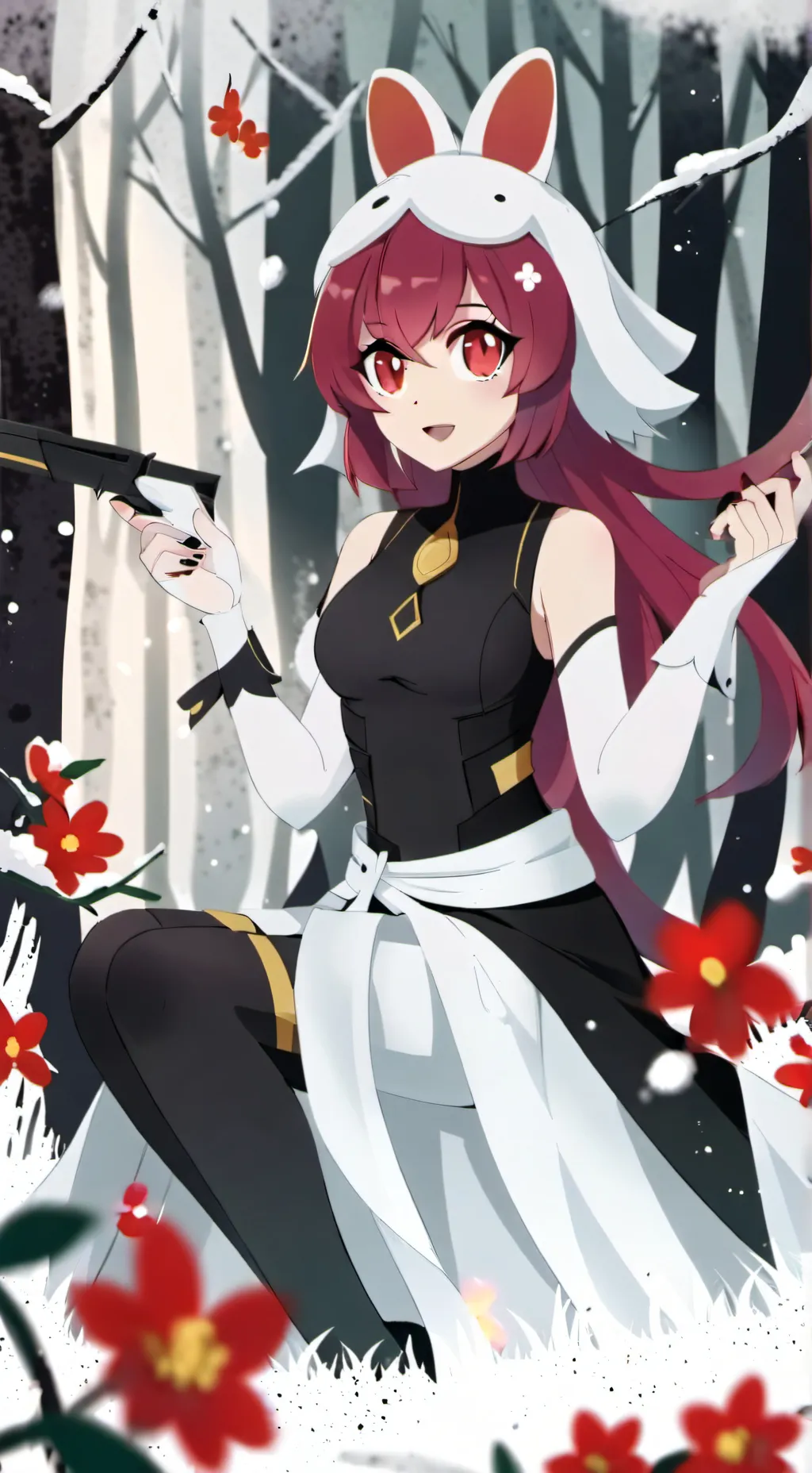 ai character: HH in the tardis?? background