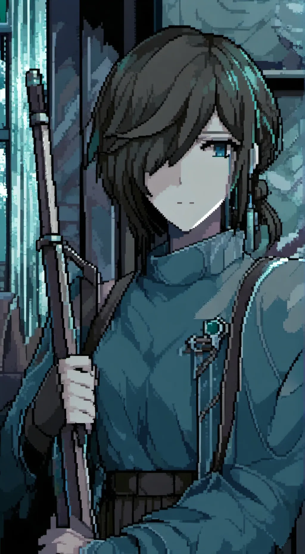 ai character: Fit for an autopsy background