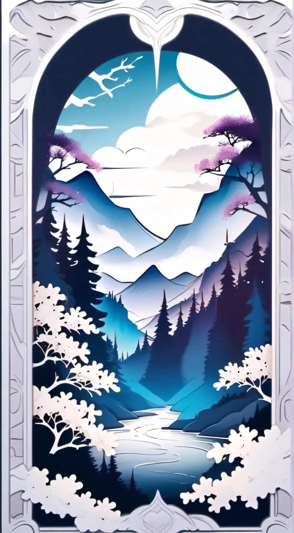 ai character: Ruby dia de nieve background