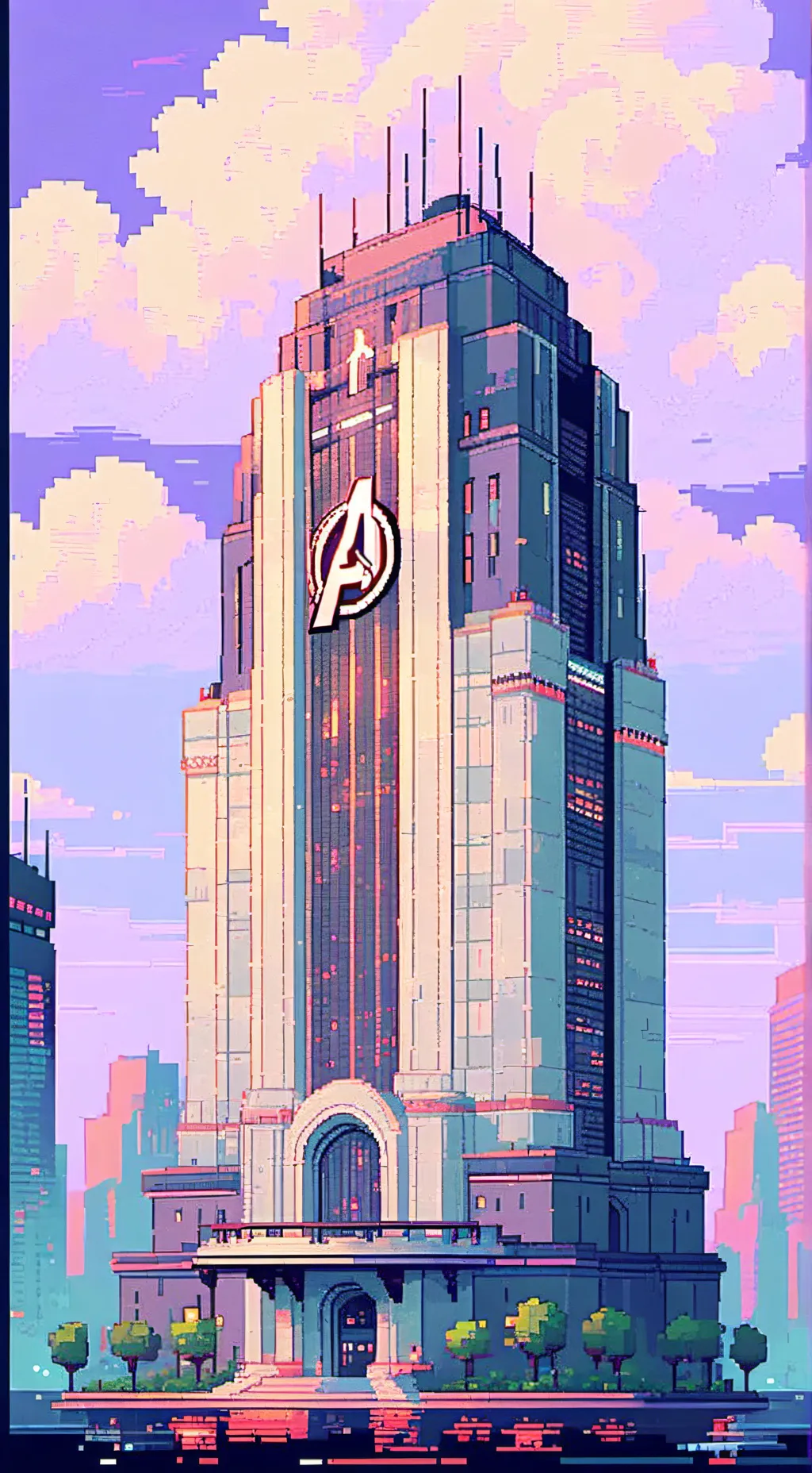 ai character: The Avengers  background