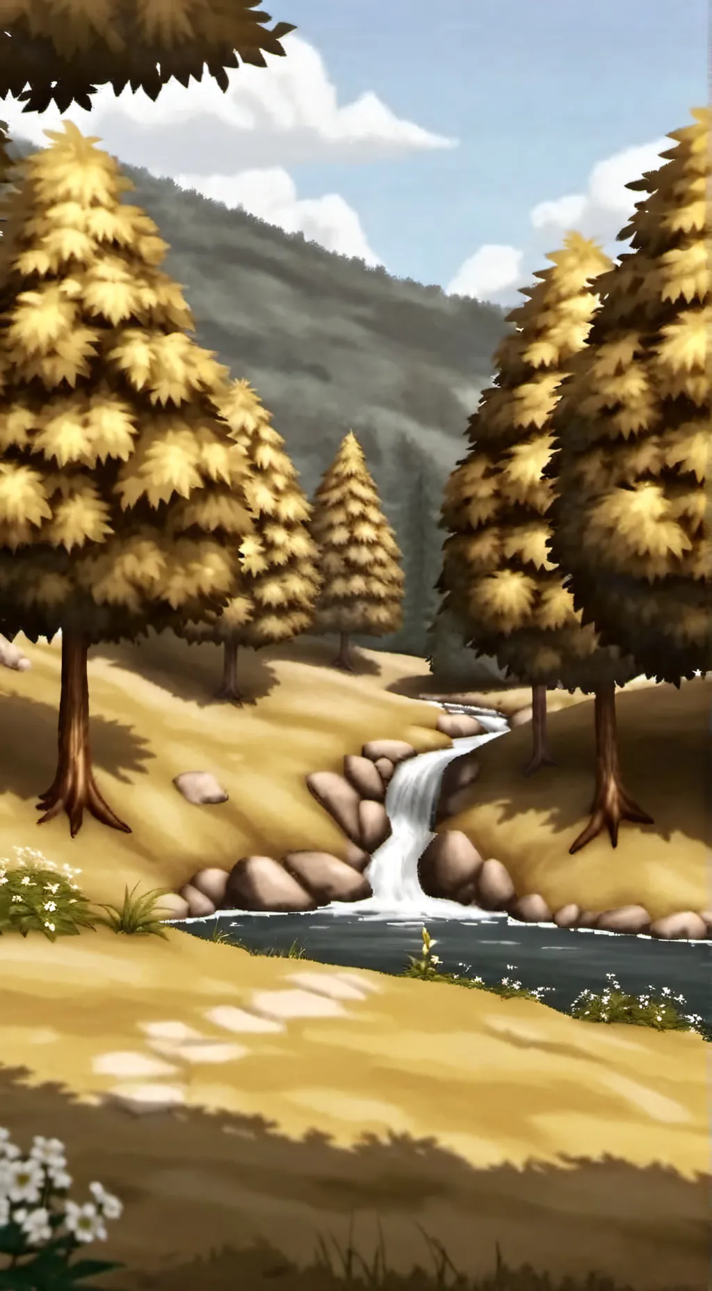 ai character: Sunstone Grassland background