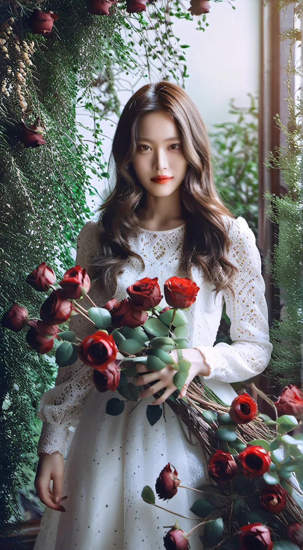 ai character: moon ga youn background