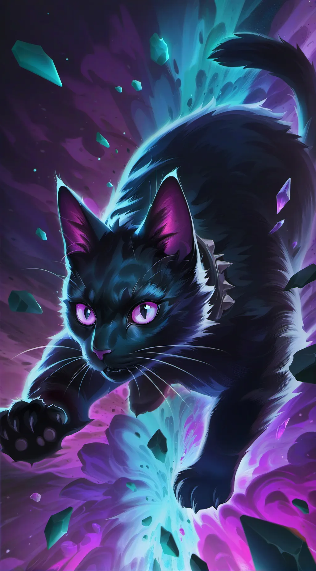 ai character: stray hybrid background