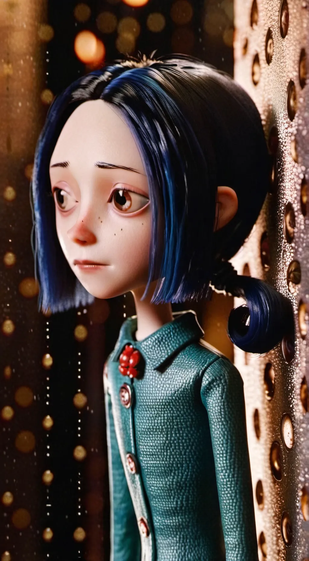 ai character: Coraline): background
