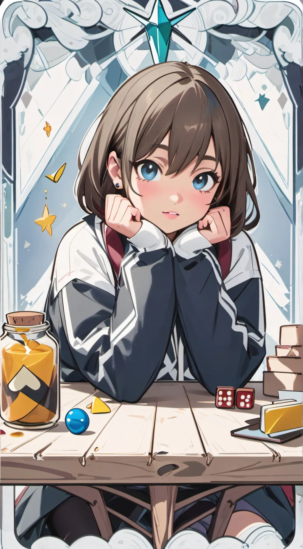 ai character: Ghost background