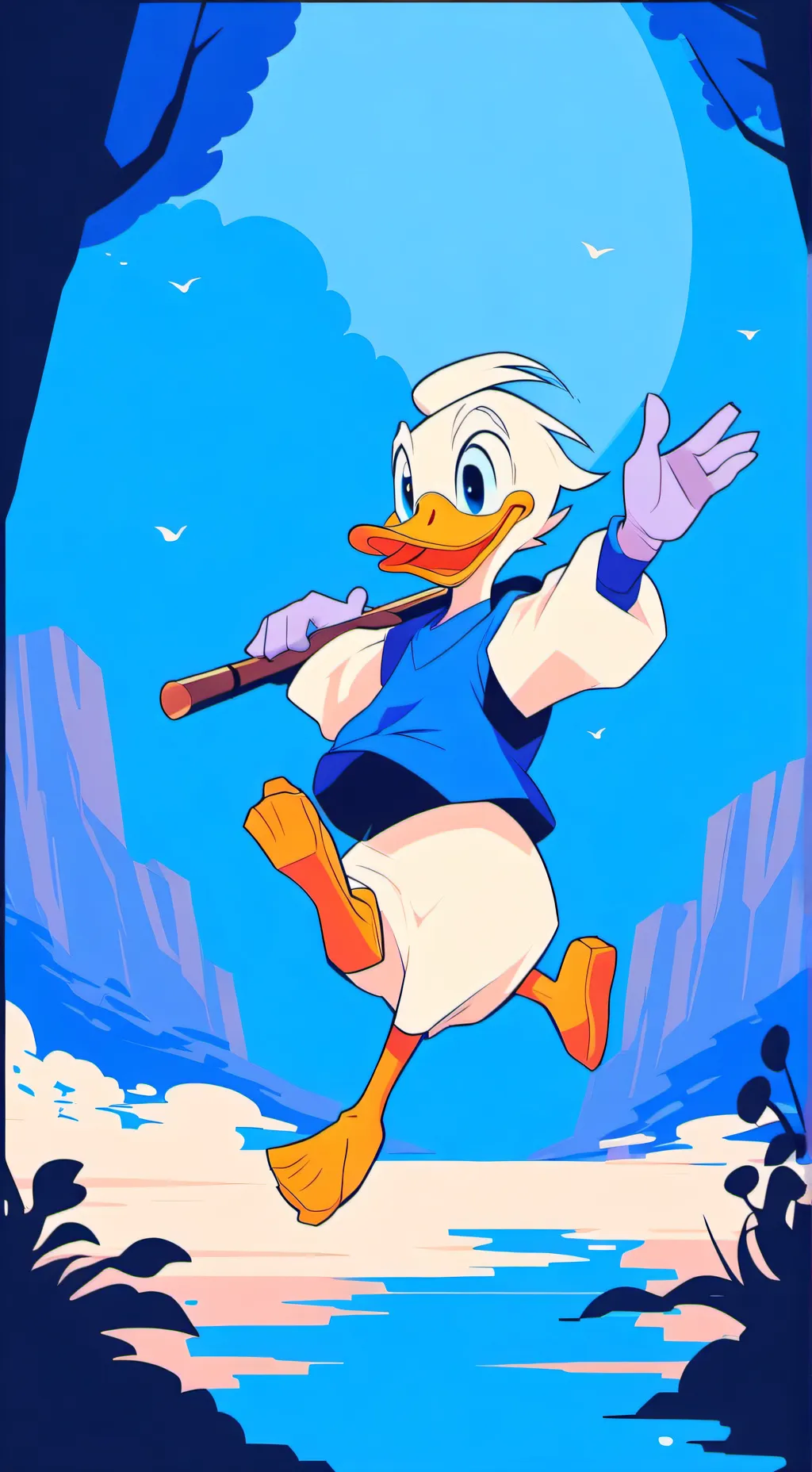 ai character: DuckTales  background
