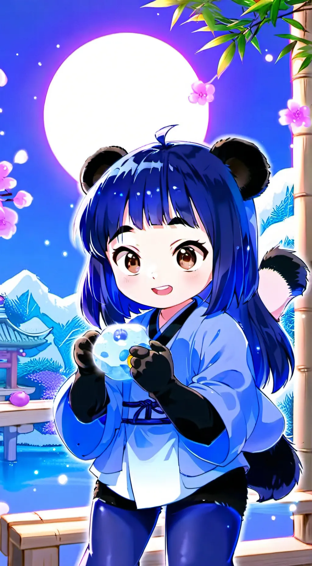ai character: bluey background