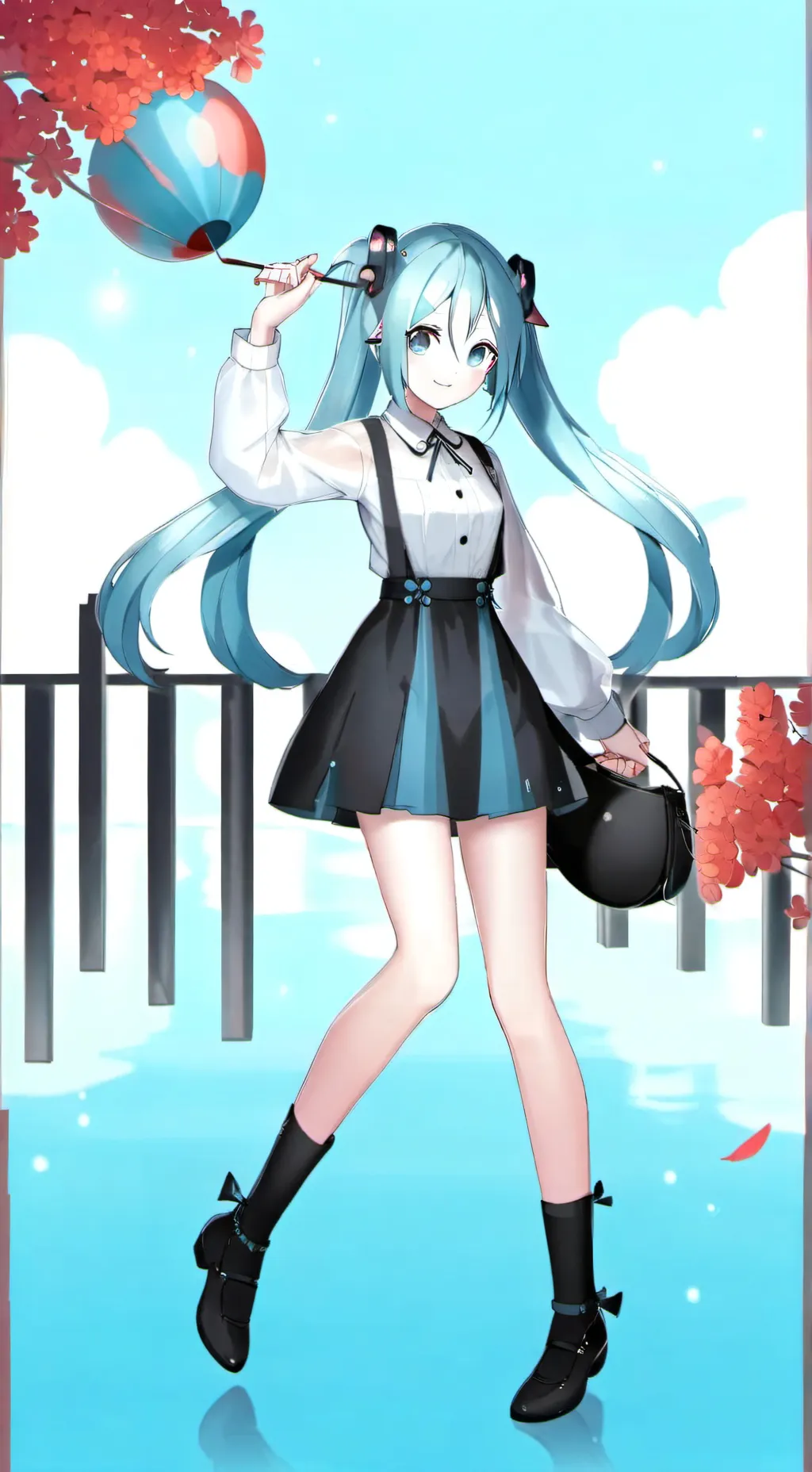 ai character: hazune miku background