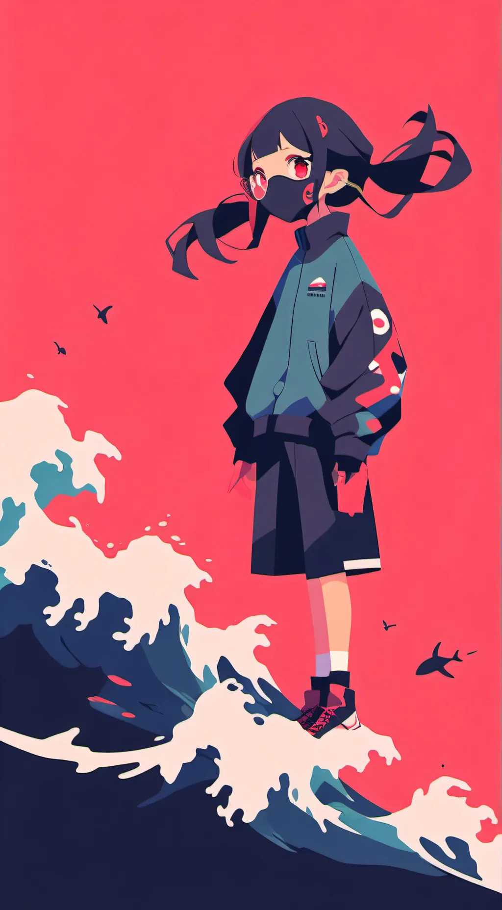ai character: kny squid game  background