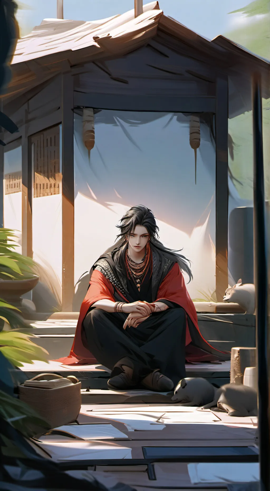 ai character: shi ying  background