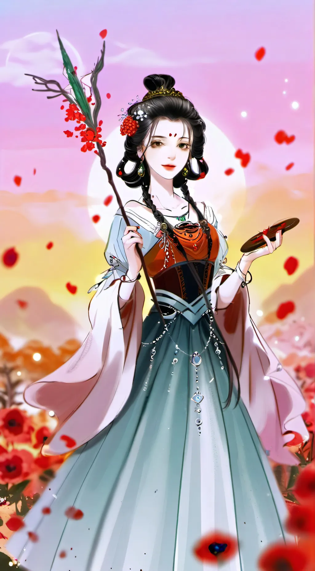 ai character: ай коза  background