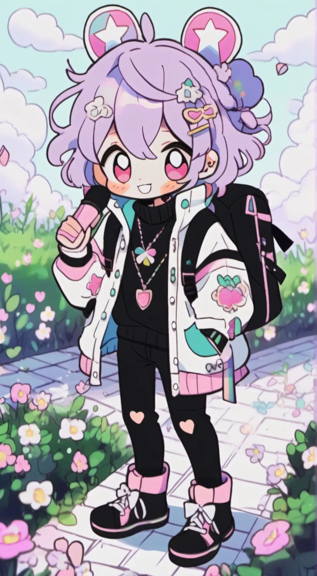 ai character: sprout x cosmo background