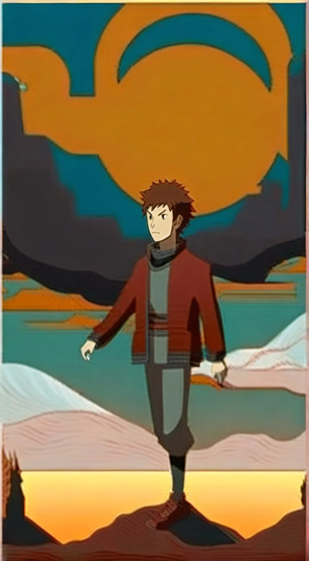 ai character: Davis Motomiya background