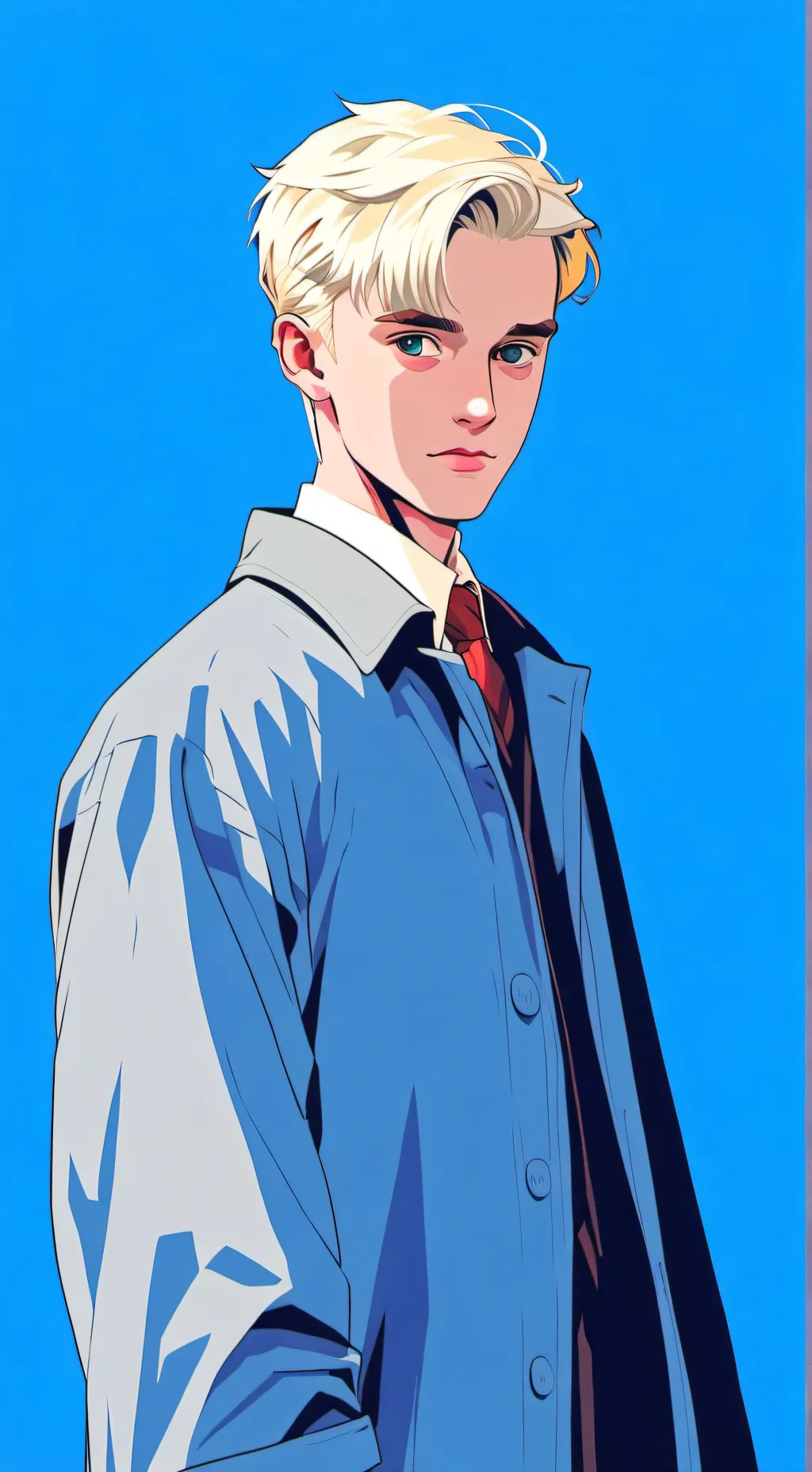 ai character: draco Malfoy  background