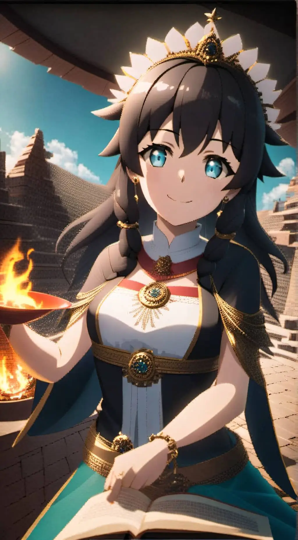 ai character: Goddess Hestia background