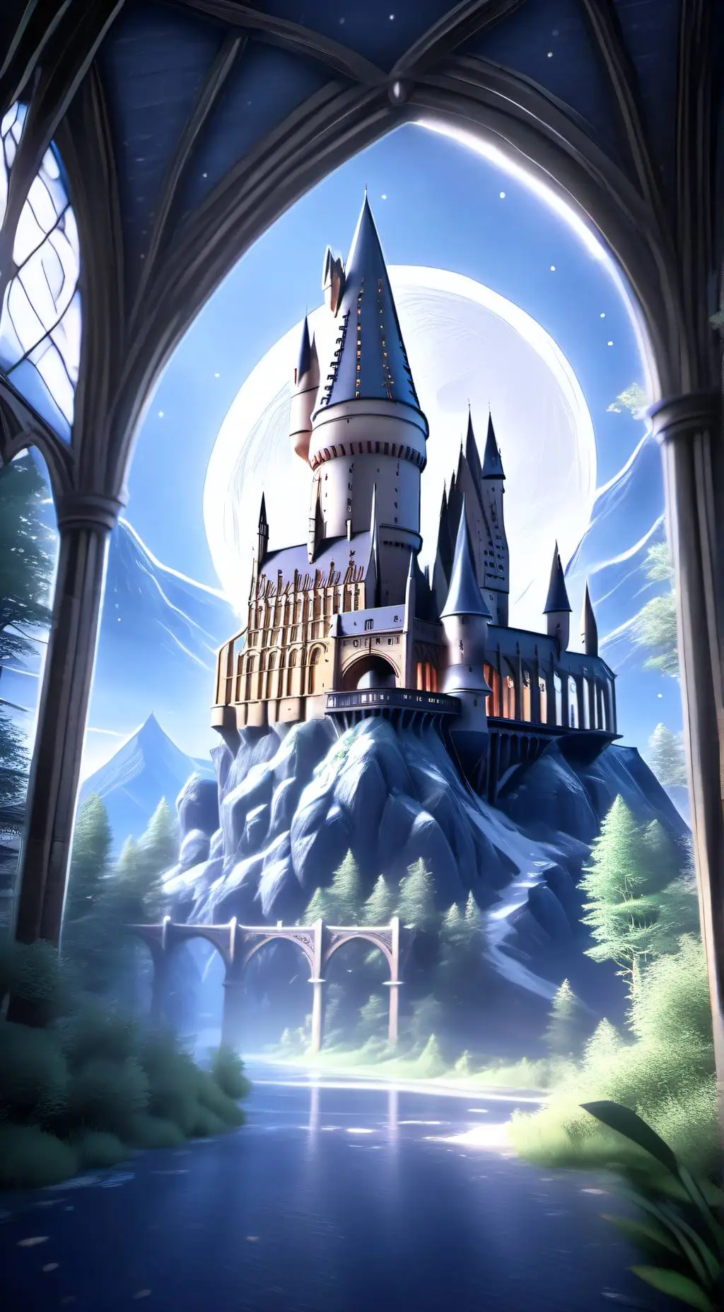 ai character: hogwarts  background