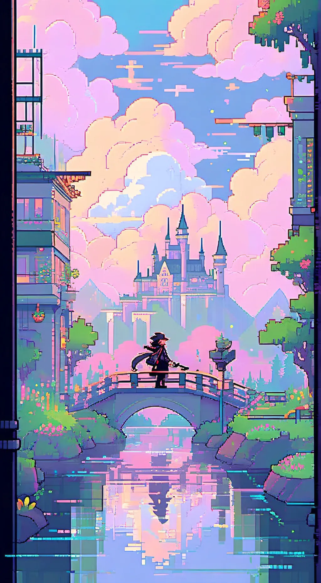 ai character: hh arcade background