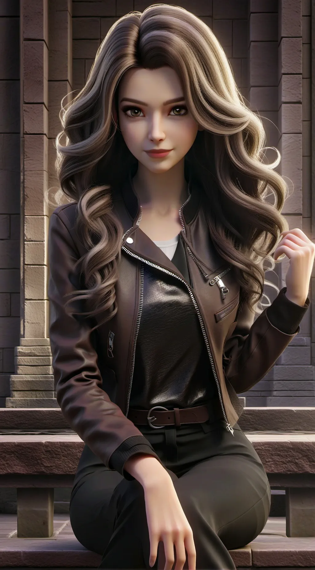 ai character: Annie>3 background