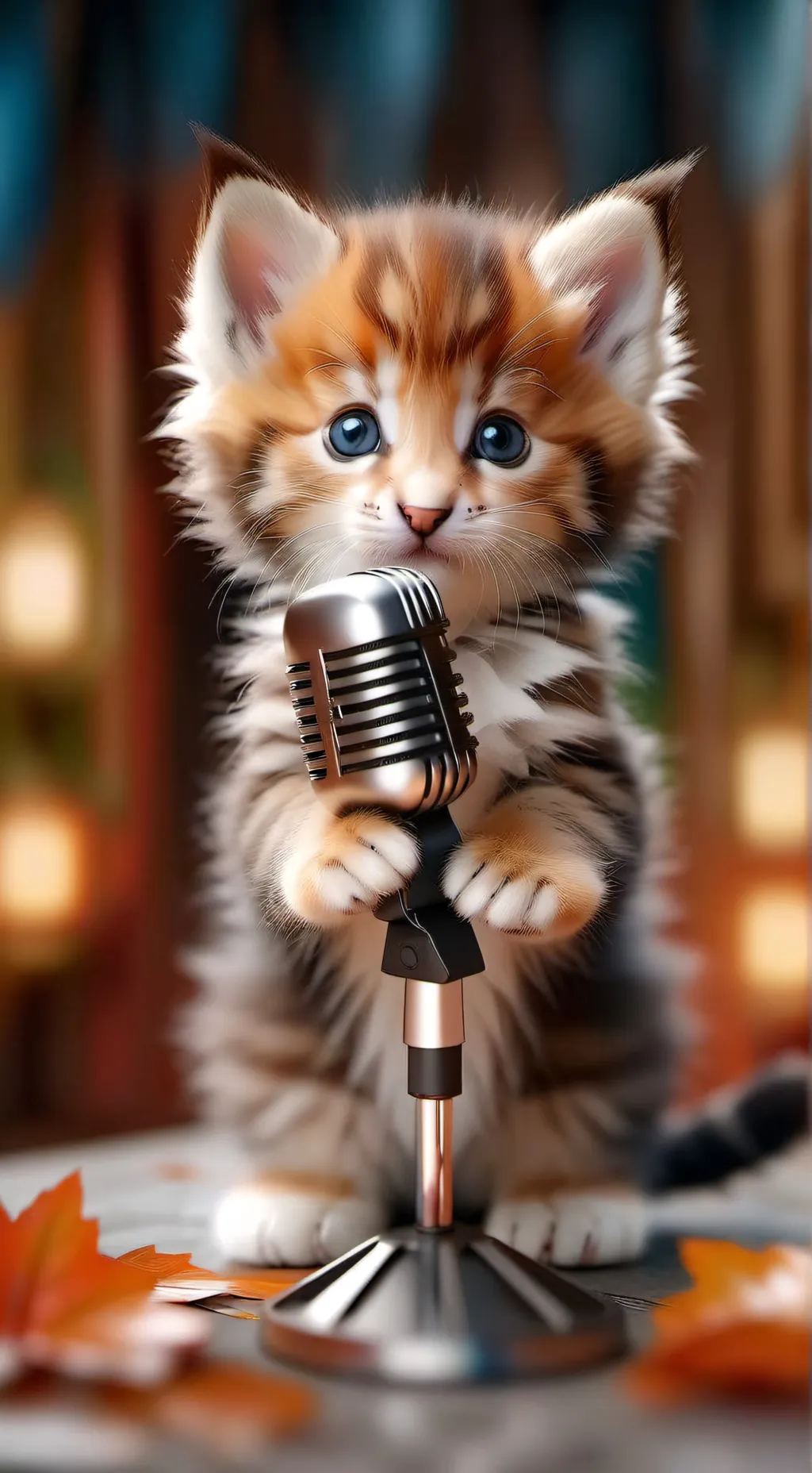 ai character: singing kitty background