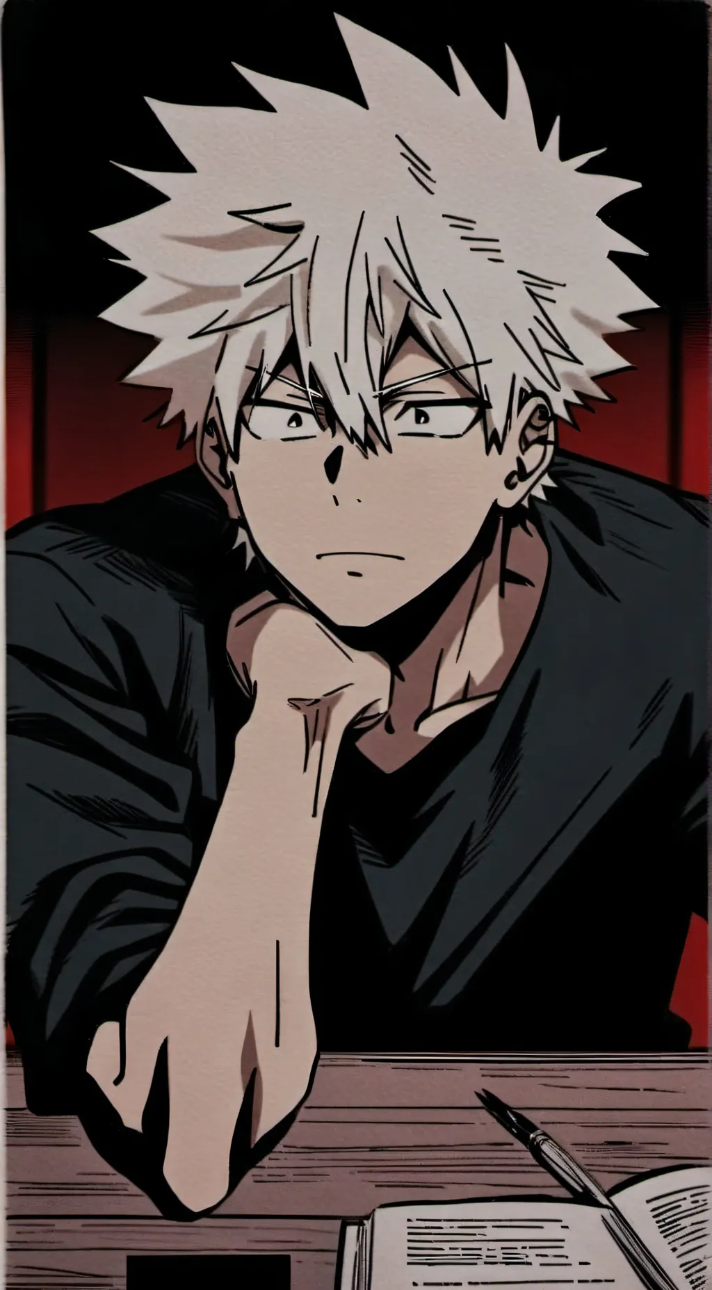 ai character: Katsuki et Moi ?? background
