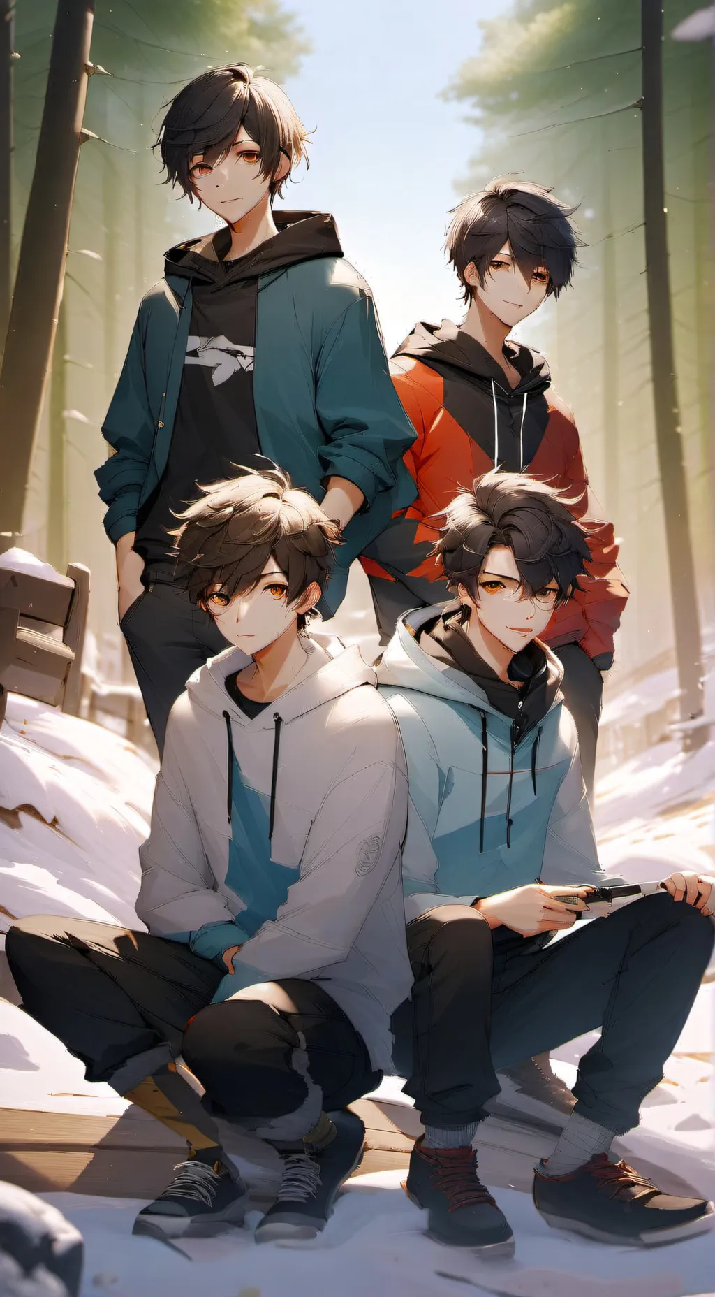 ai character: 4 older brothers background