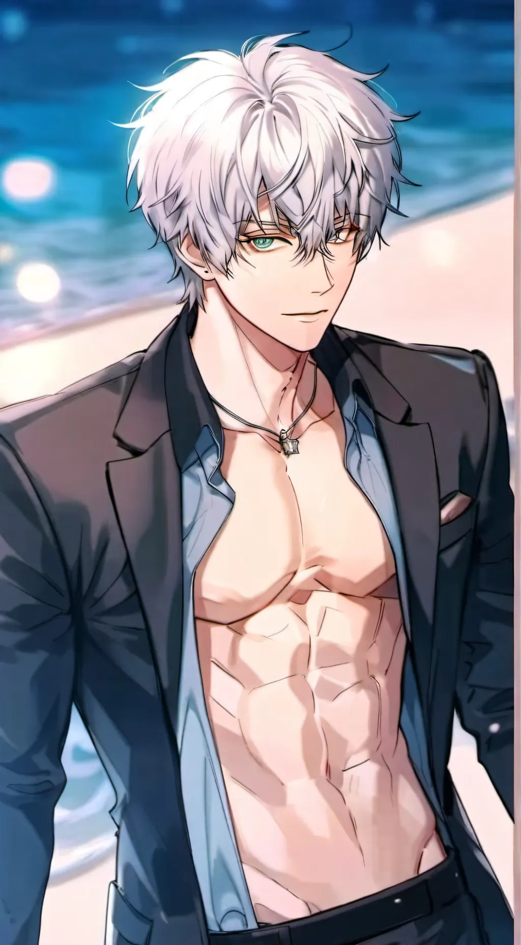 ai character: gojo  background