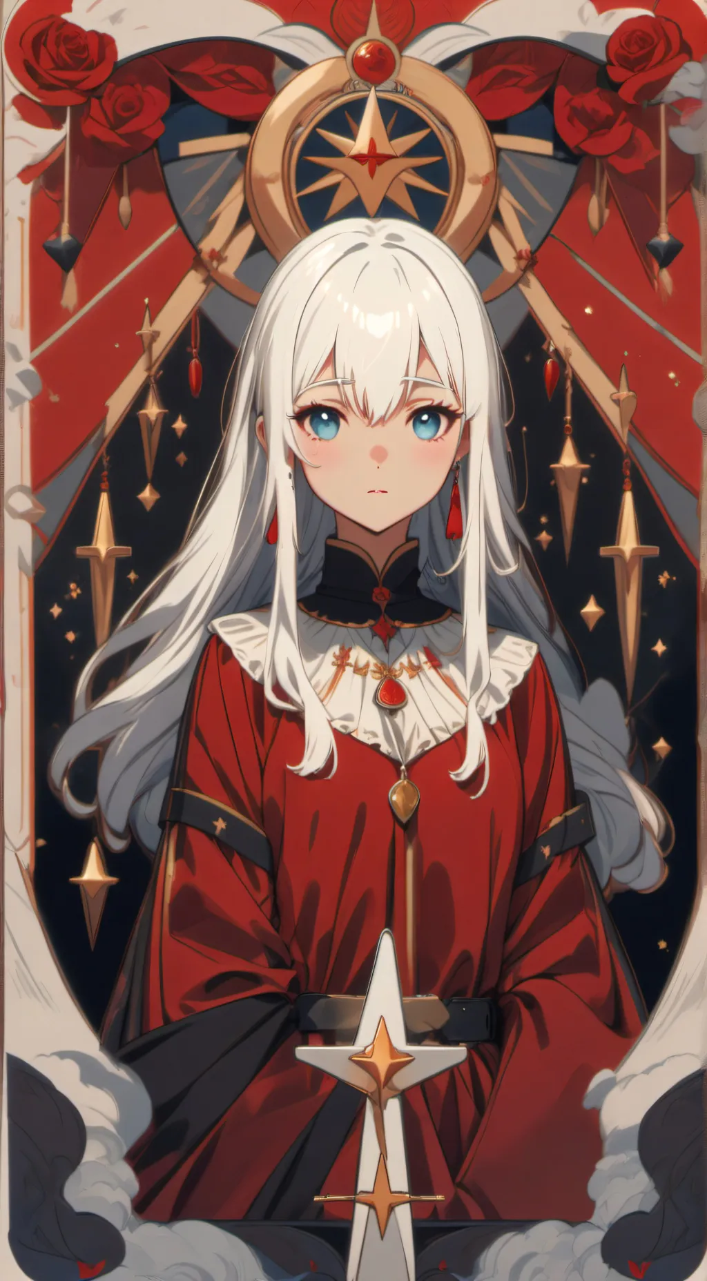 ai character: Rose background