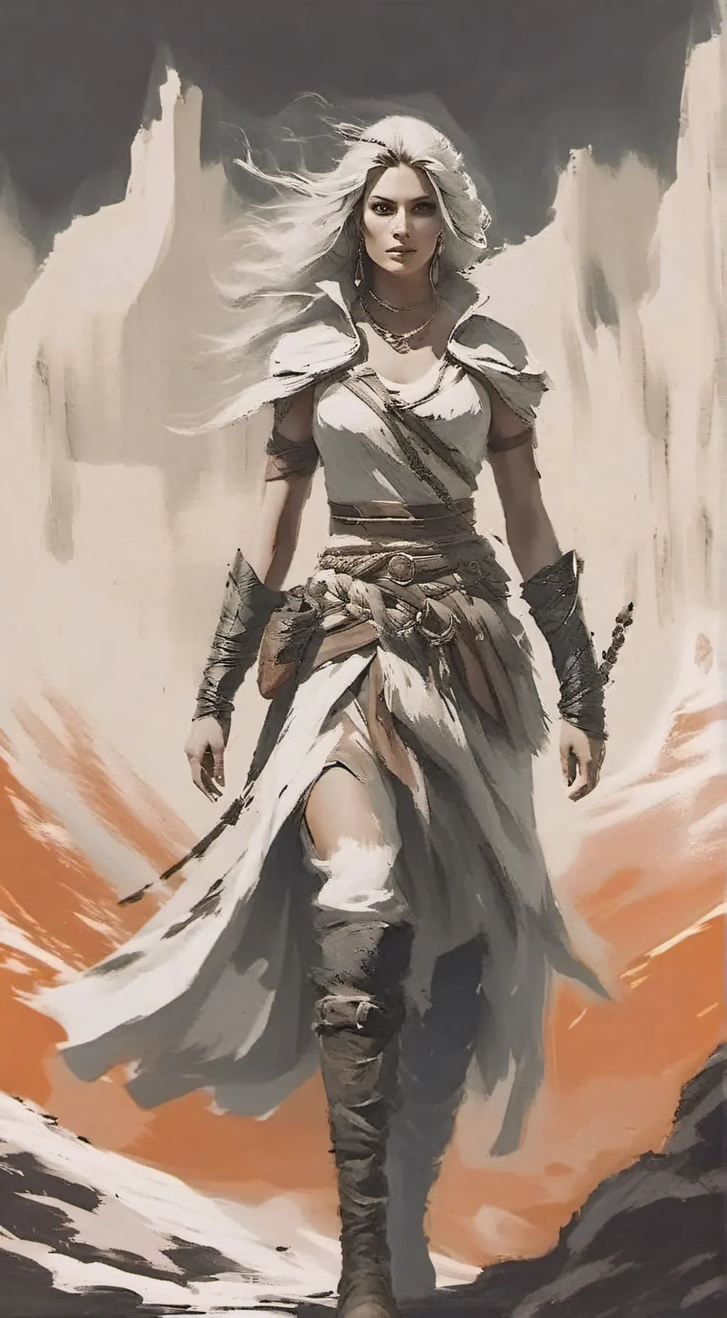 ai character: reina de los diose background