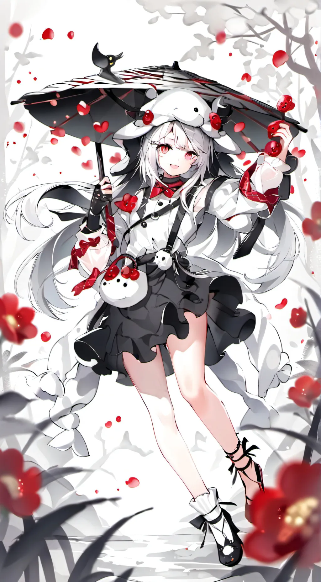 ai character: Kny plushies background