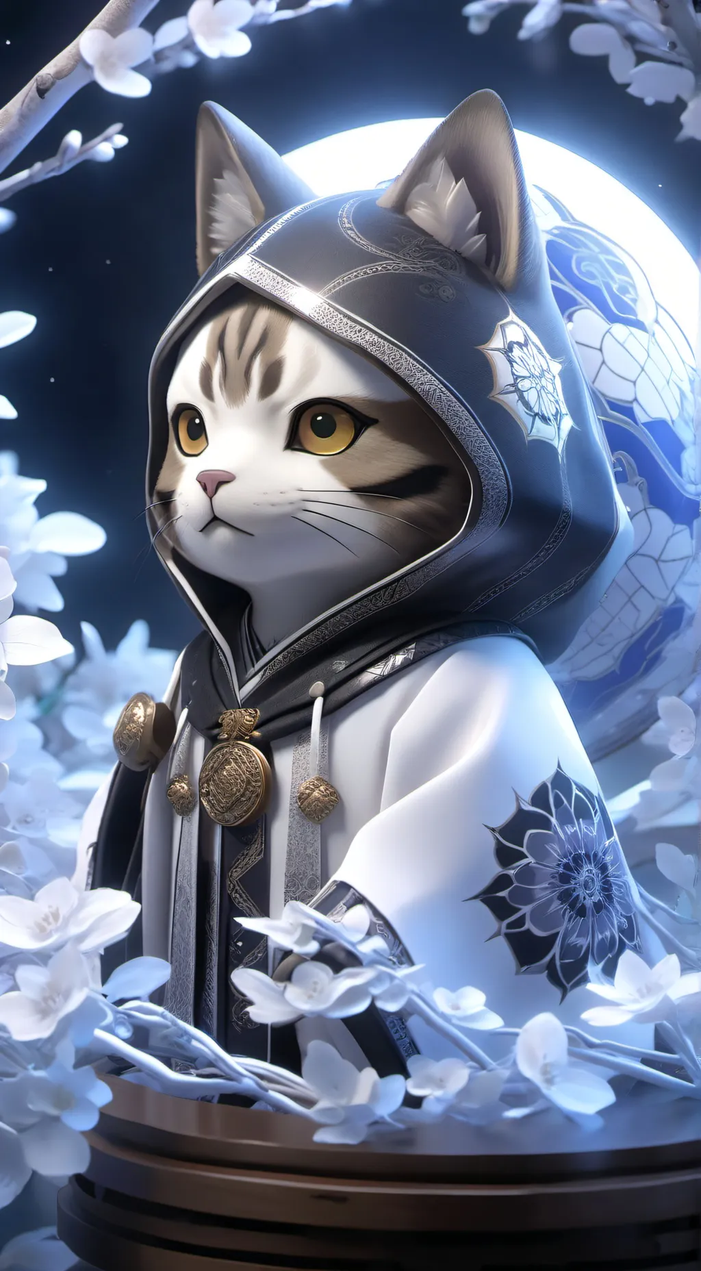 ai character: chat mignon  background