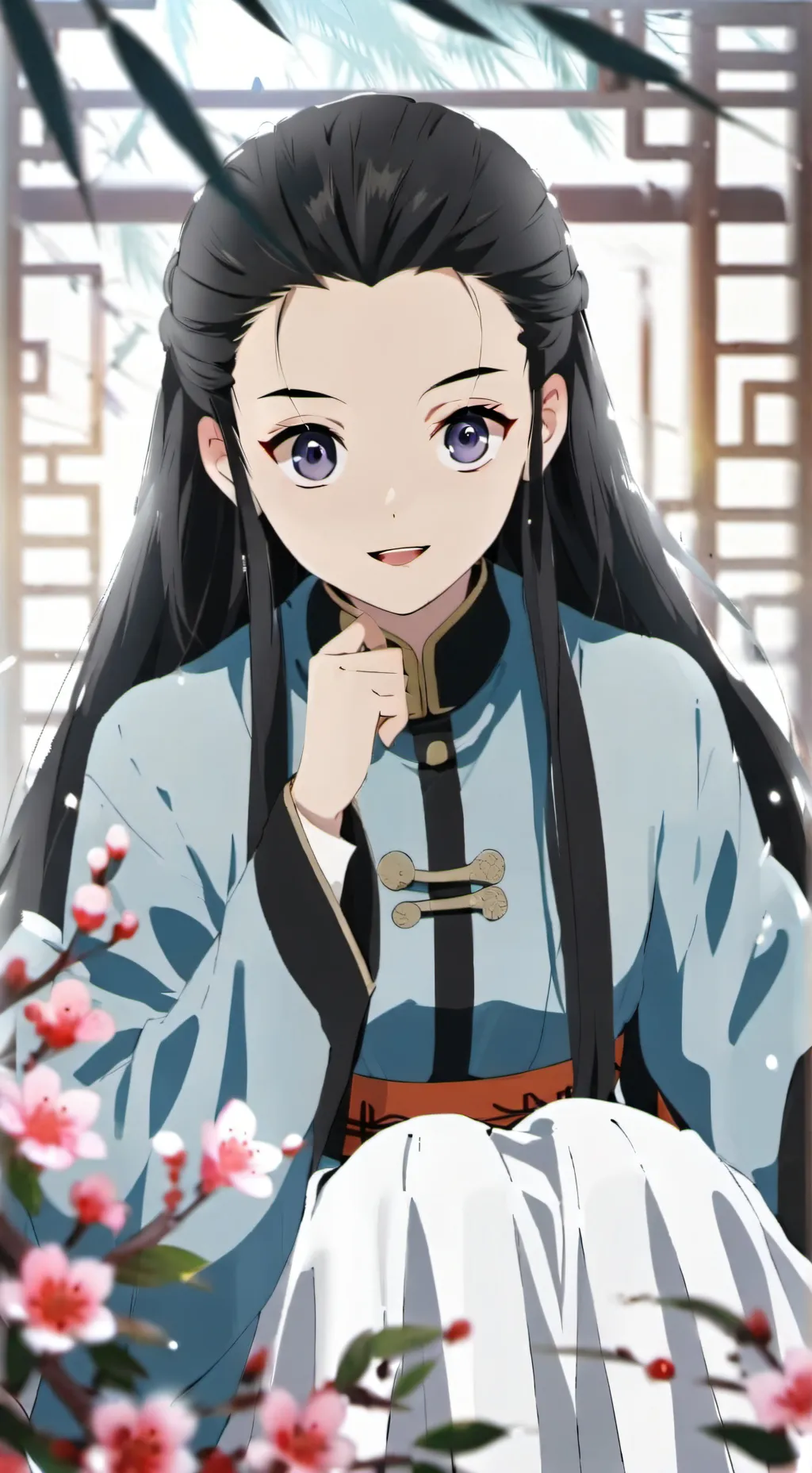 ai character: demon slayer background