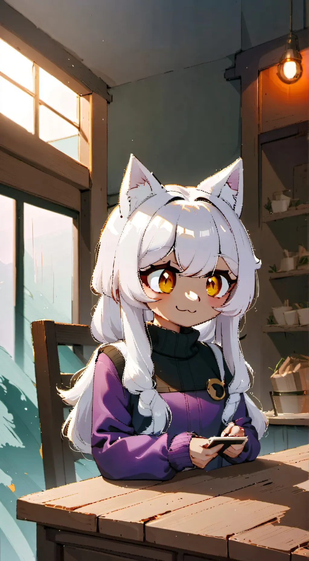 ai character: 💜Kitty💜 background