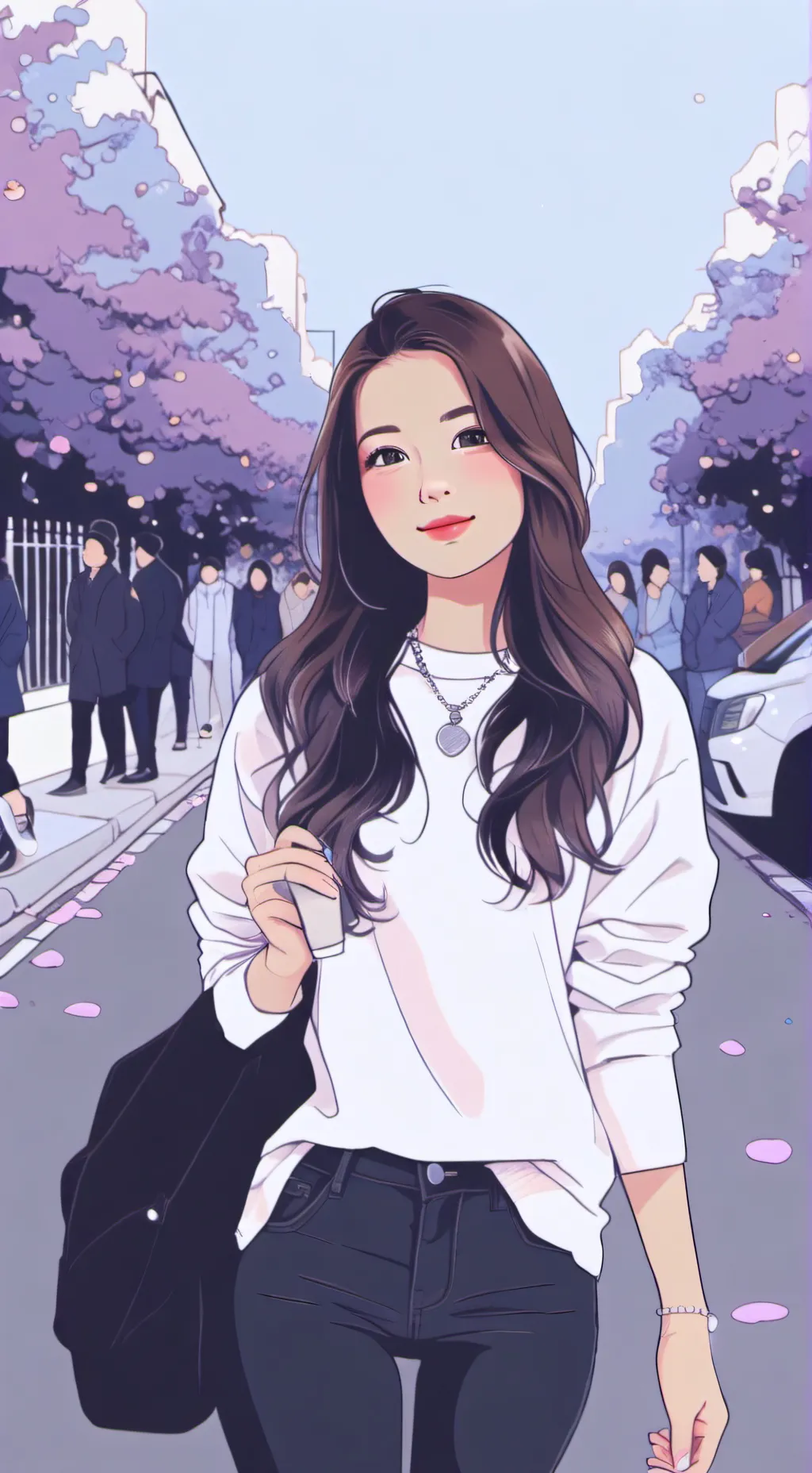 ai character: Melany background