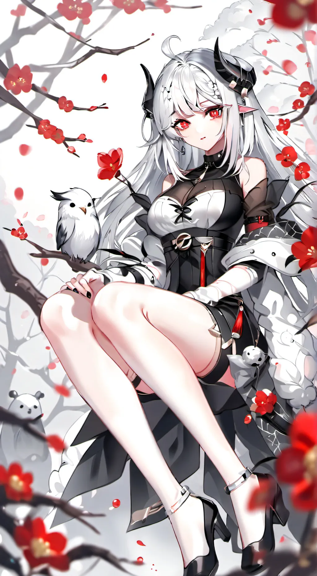 ai character: girl background