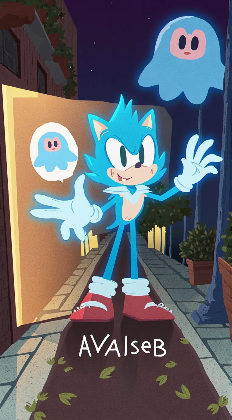 ai character: baby Sonic background
