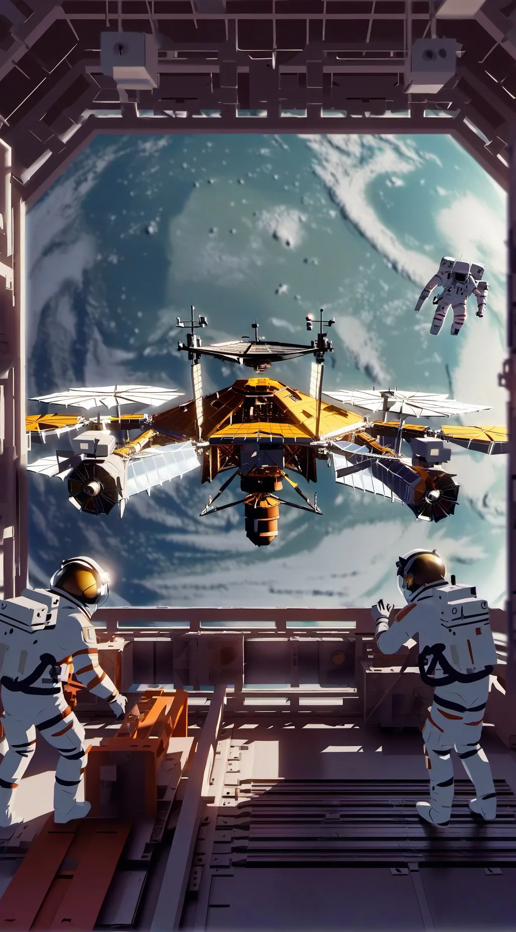 ai character: space background