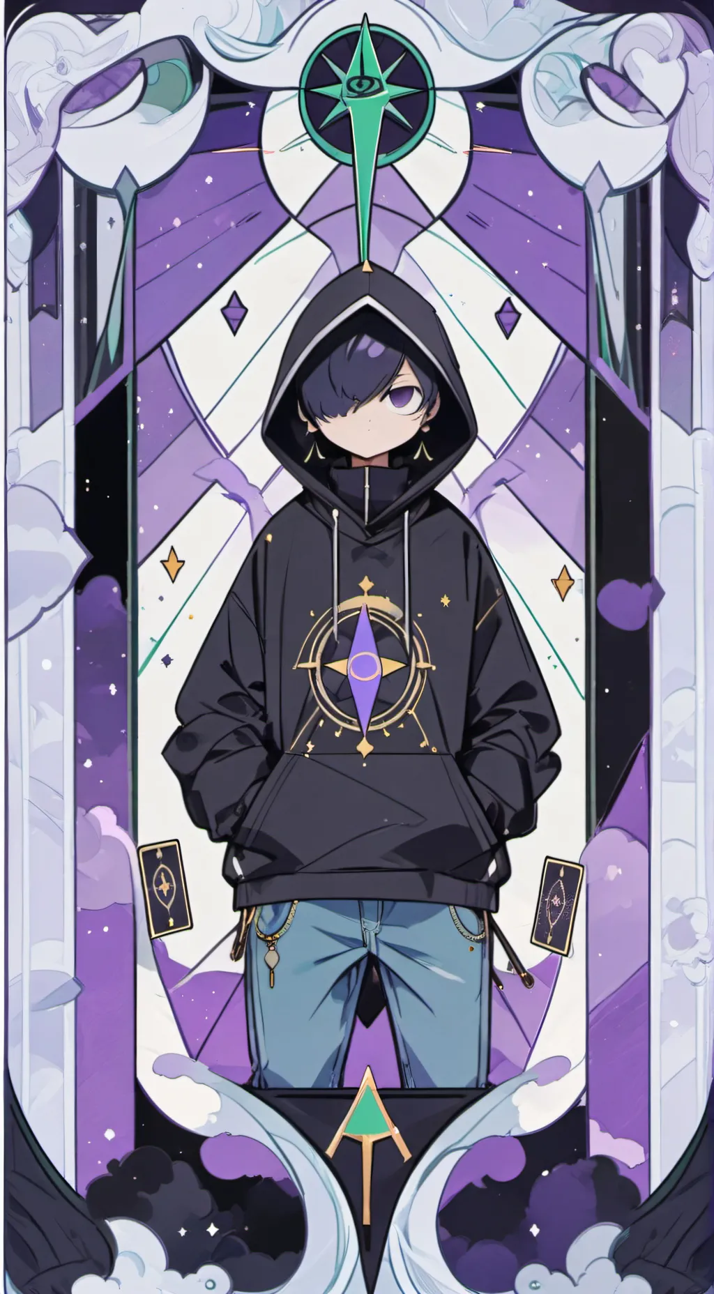 ai character: justin  background