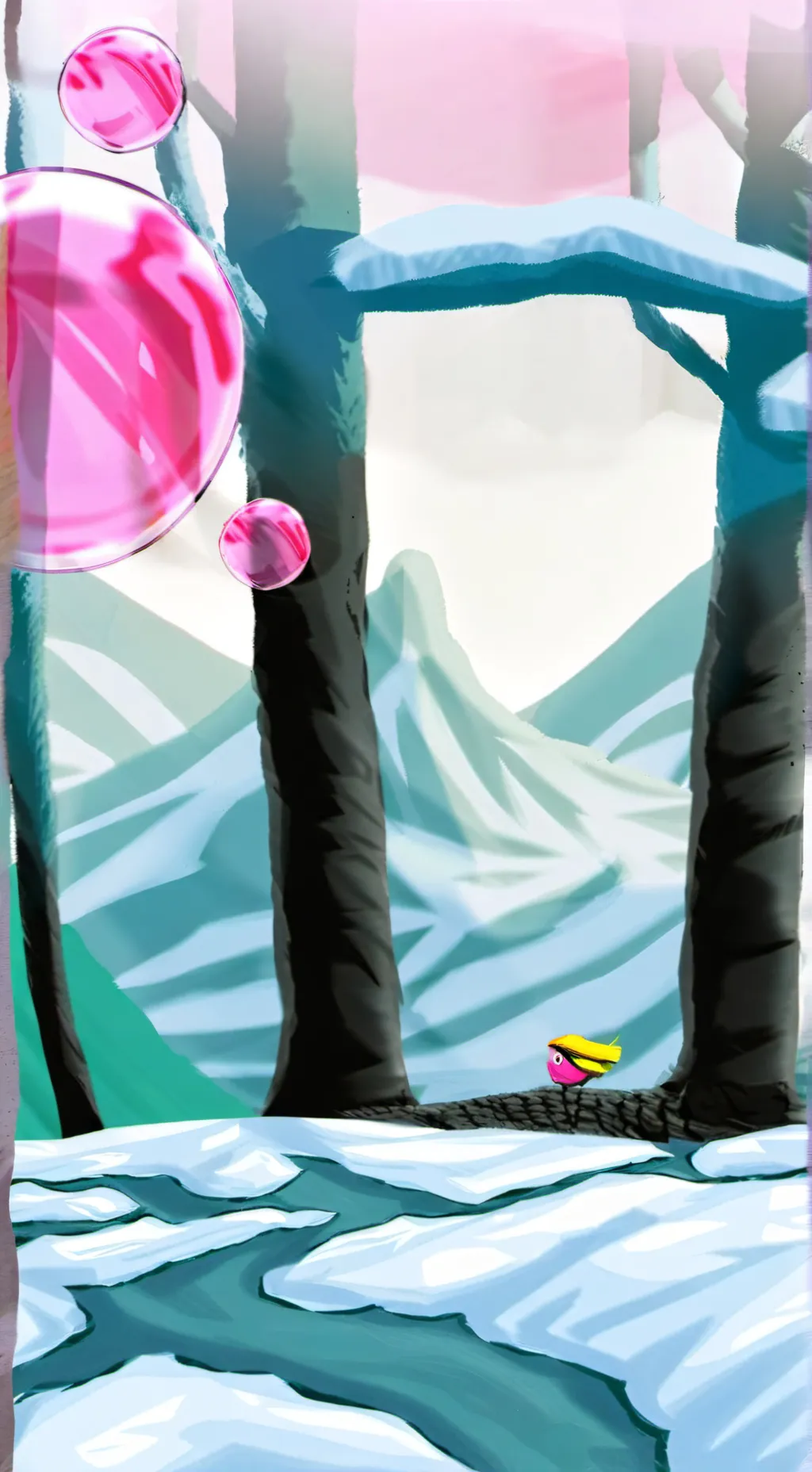 ai character: POPPY but freaky background