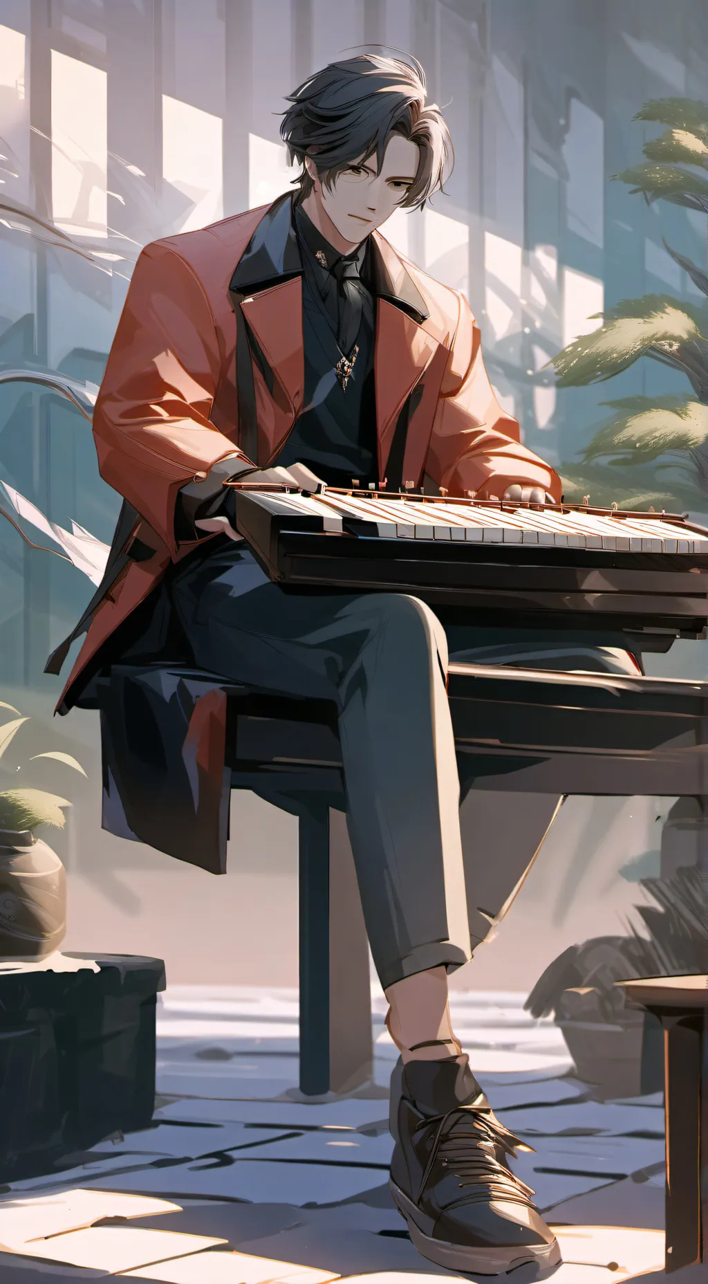ai character: Markus  background