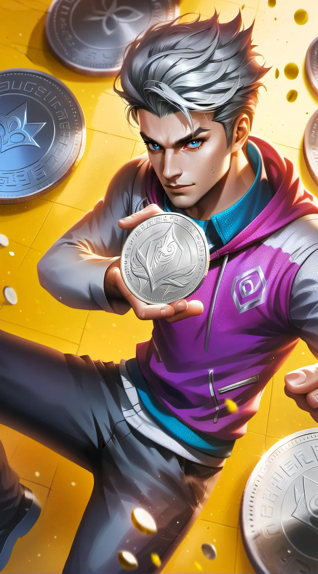 ai character: Fate token background