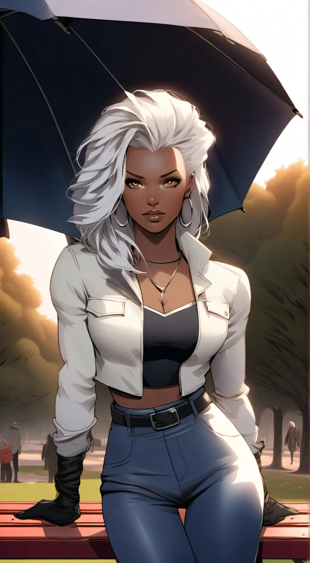 ai character: Storm background