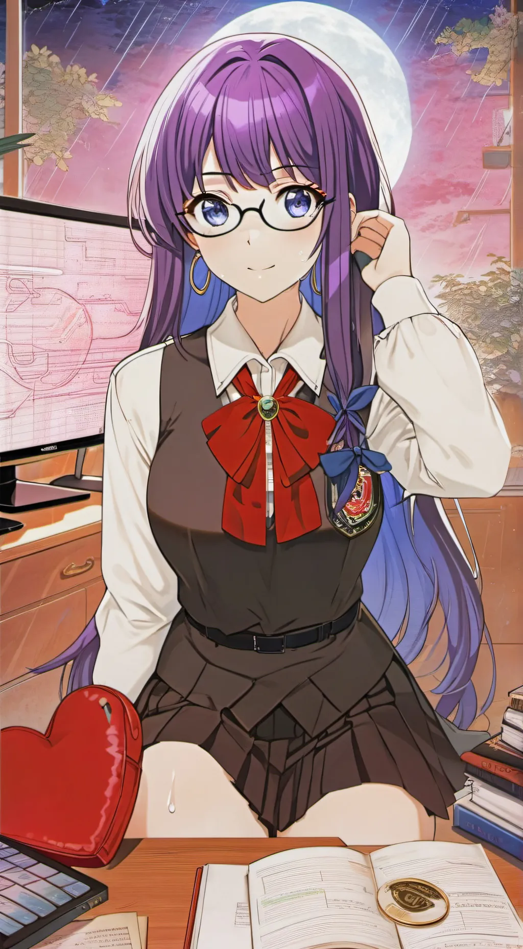 ai character: Luna background
