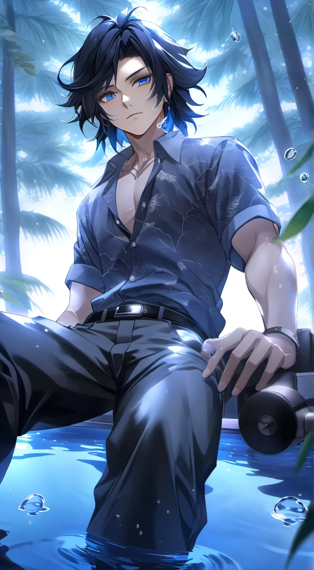 ai character: Giyu Tomioka background