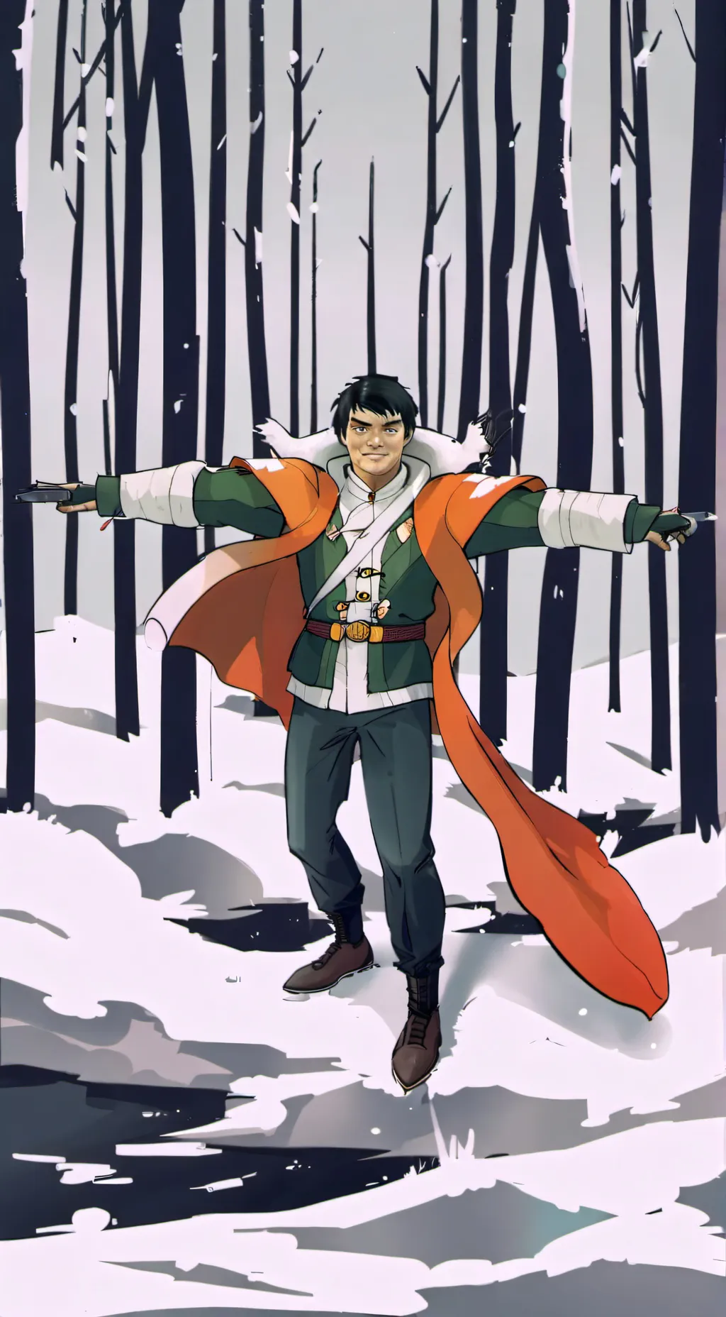 ai character:  Терри background