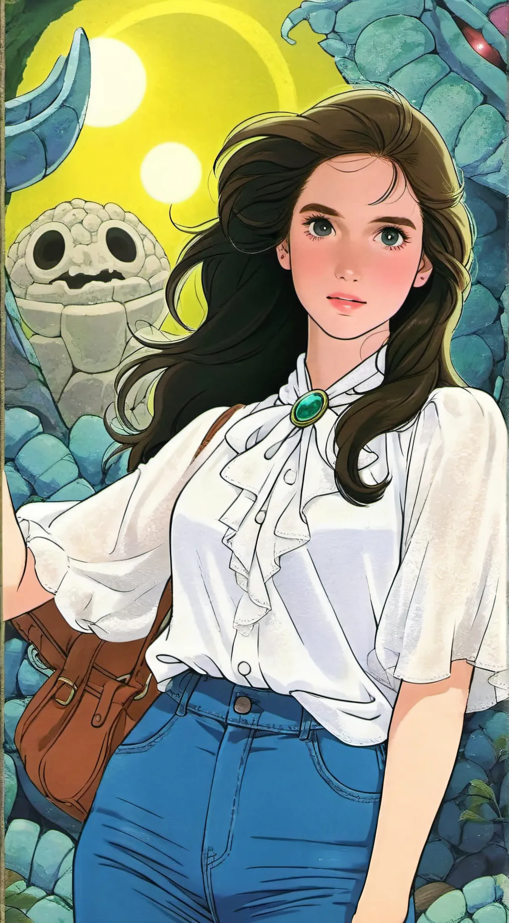 ai character: Jennifer Connelly background
