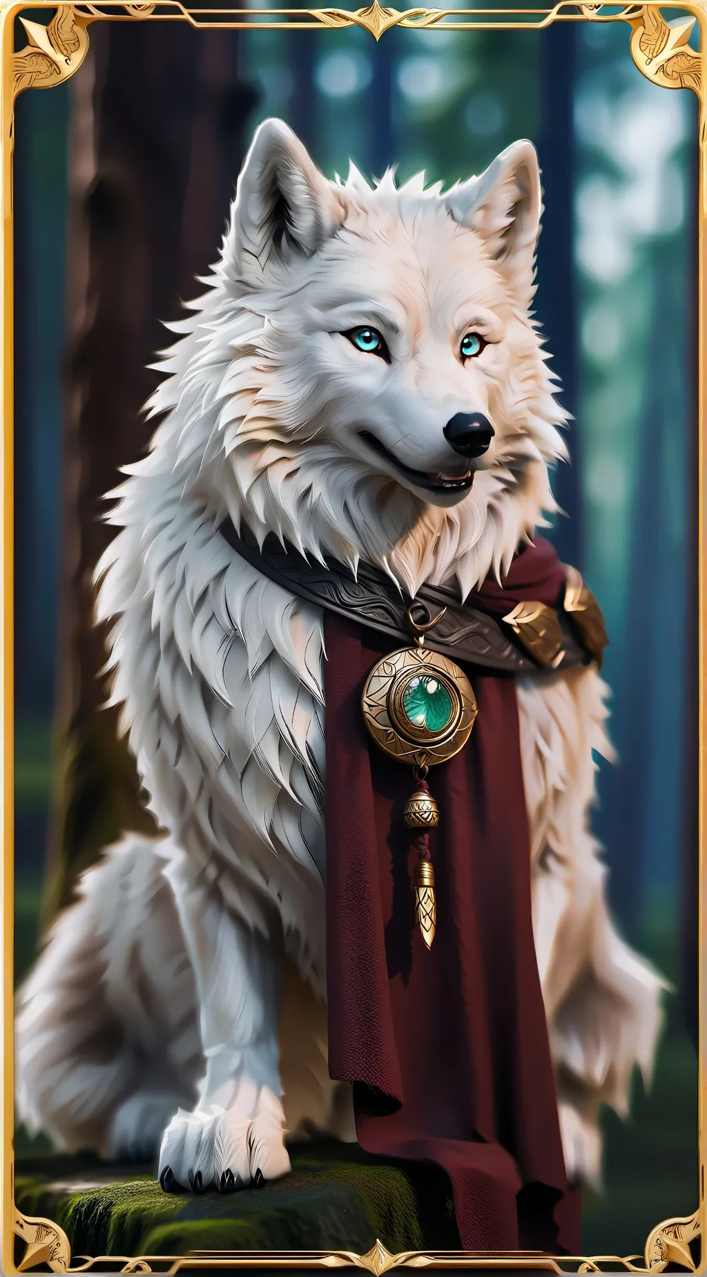 ai character: SNOWY background