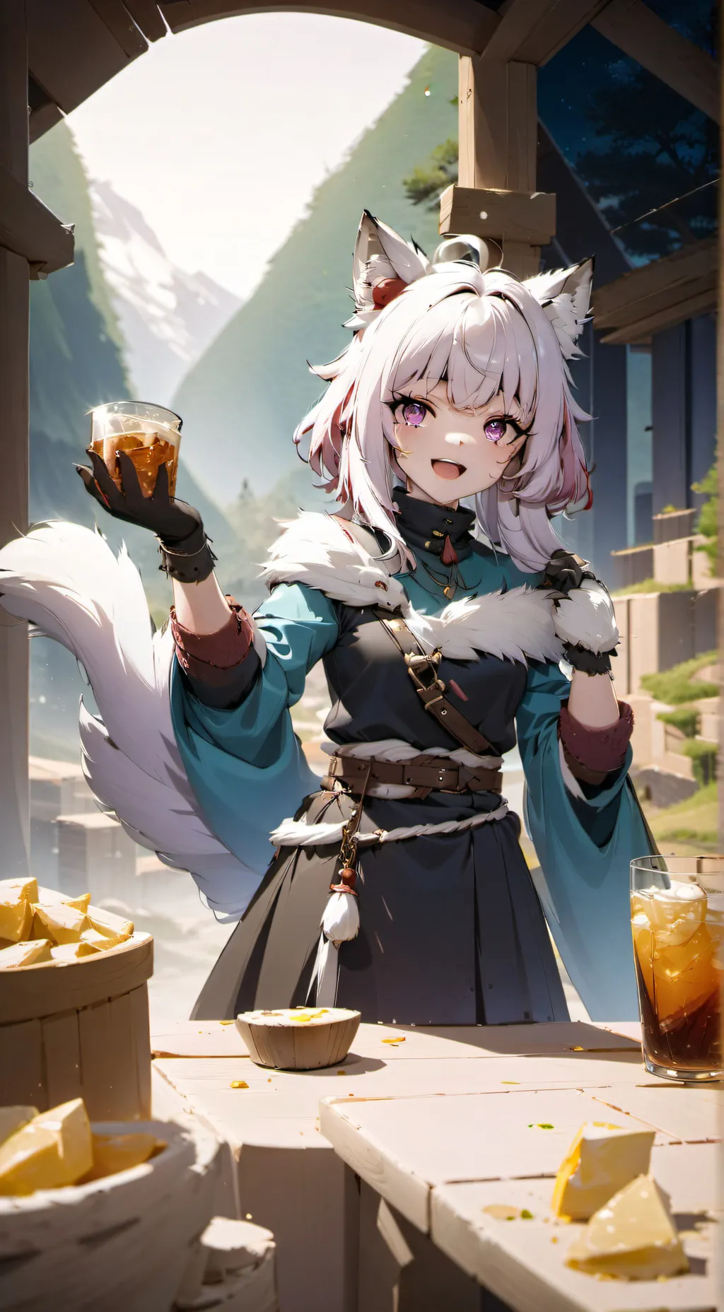 ai character: Setsuna  background